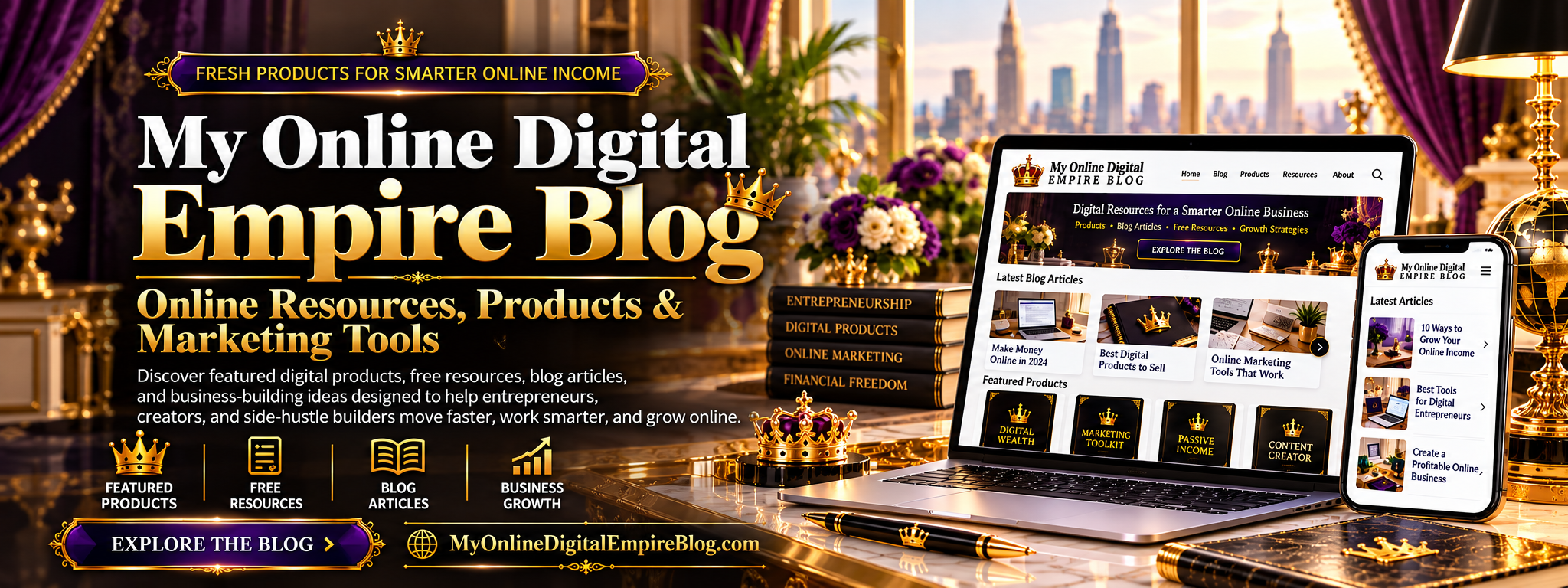 My Online Digital Empire Blog: online resources, products, and marketing tools.